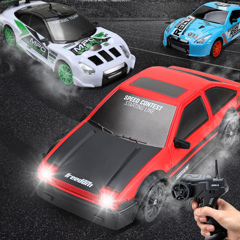 2.4G Drift Car 4WD RC Drift Car Toy Remote Control GTR Model AE86 Vehicle Car RC Racing Car Toy for Children Gifts