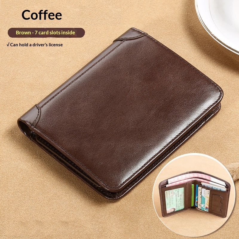 Men's Short All-in-one Drivers License Wallet
