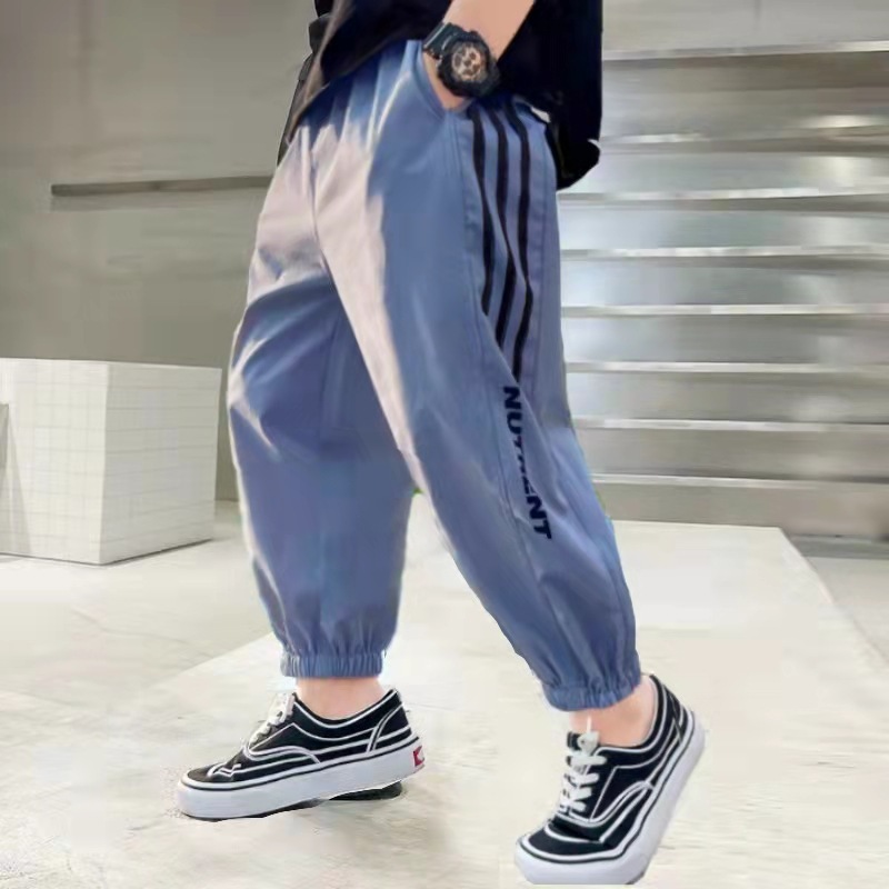 Boys Silk Summer Sports Quick-drying Pants