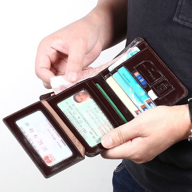Men's Short All-in-one Drivers License Wallet