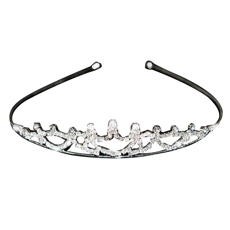 Bridal Crown Headdress Diamond Alloy Women's Hair Band Accessories Girls Children Diamond Jewelry Wholesale