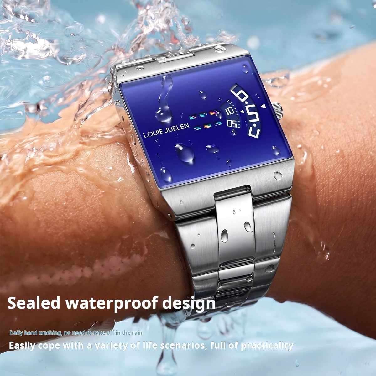 Best-selling Gradient Laser-mirrored Business Mens Watch