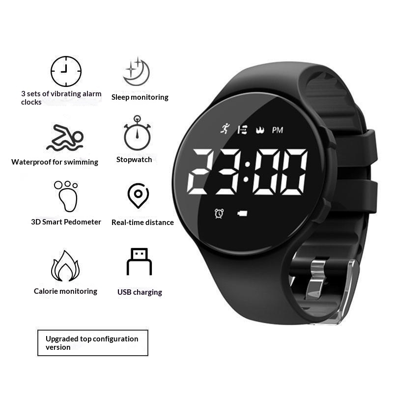 Smart Electronic Watch A Silent Vibrating Alarm Clockyour Ultimate Wake-up Gadget For Students