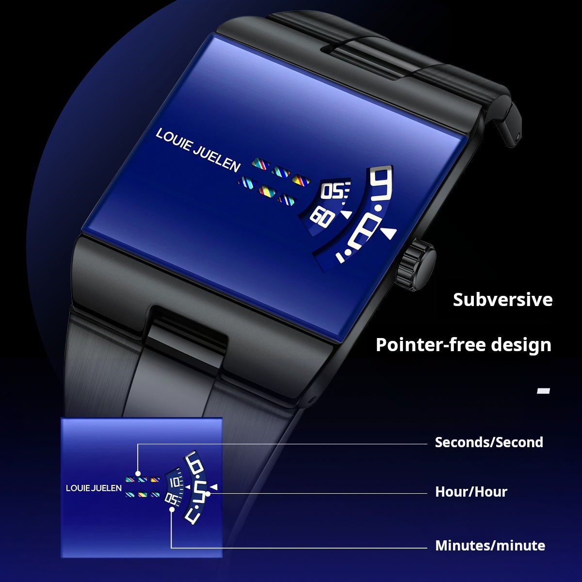 Best-selling Gradient Laser-mirrored Business Mens Watch