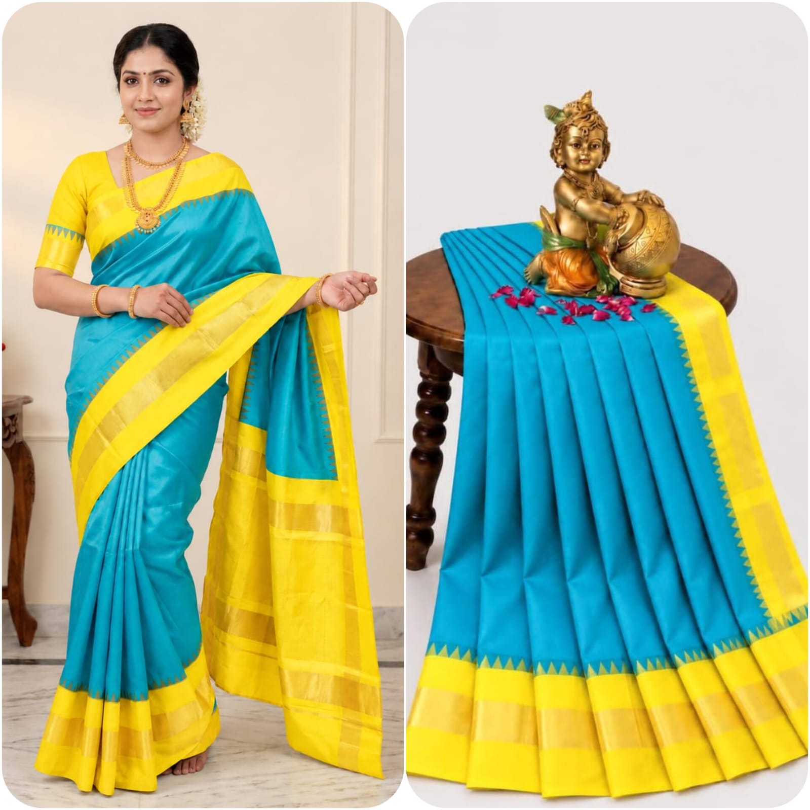 korvai Silk cotton sarees collections