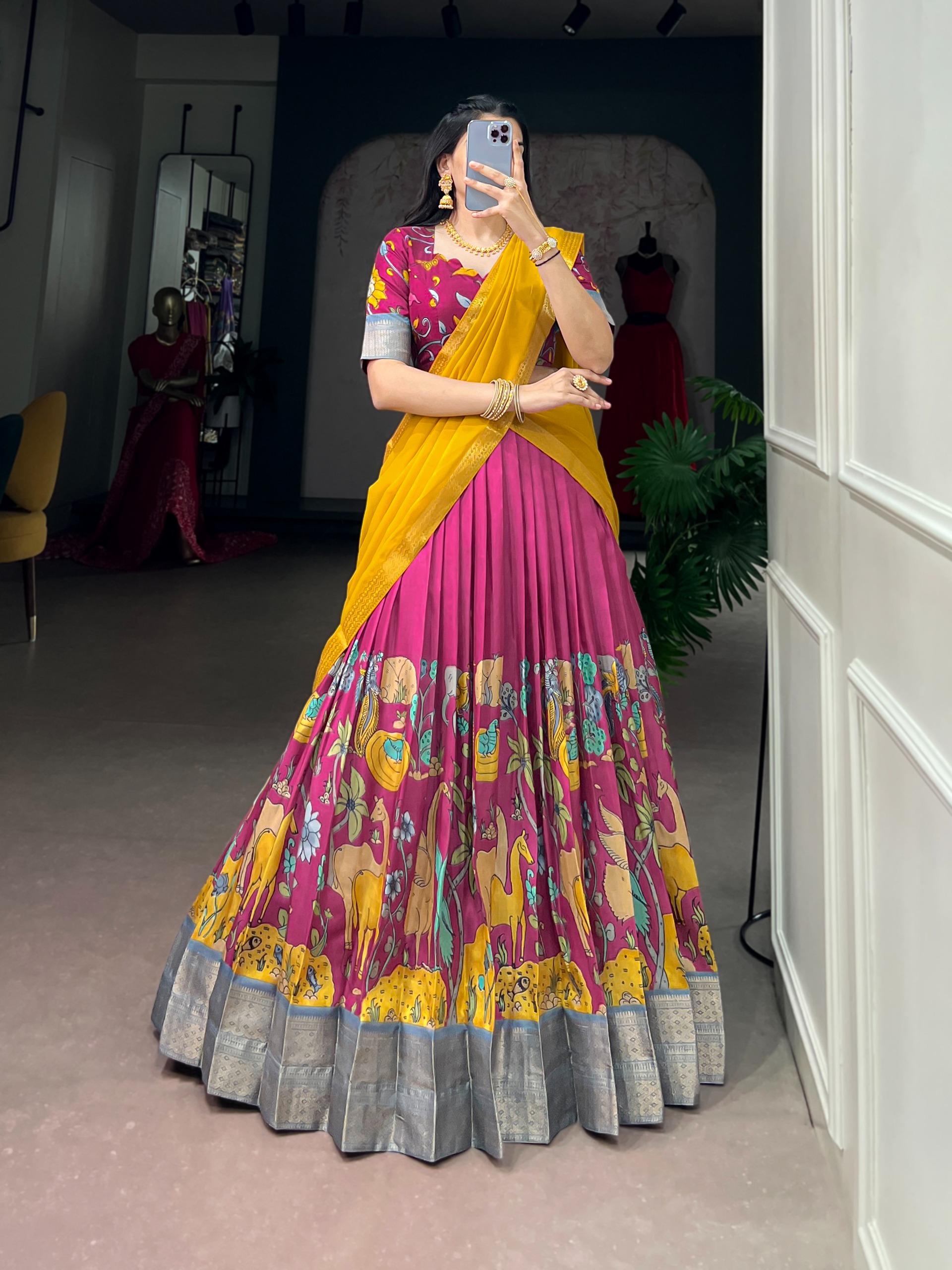 Lehanga Collection_Kalamkari