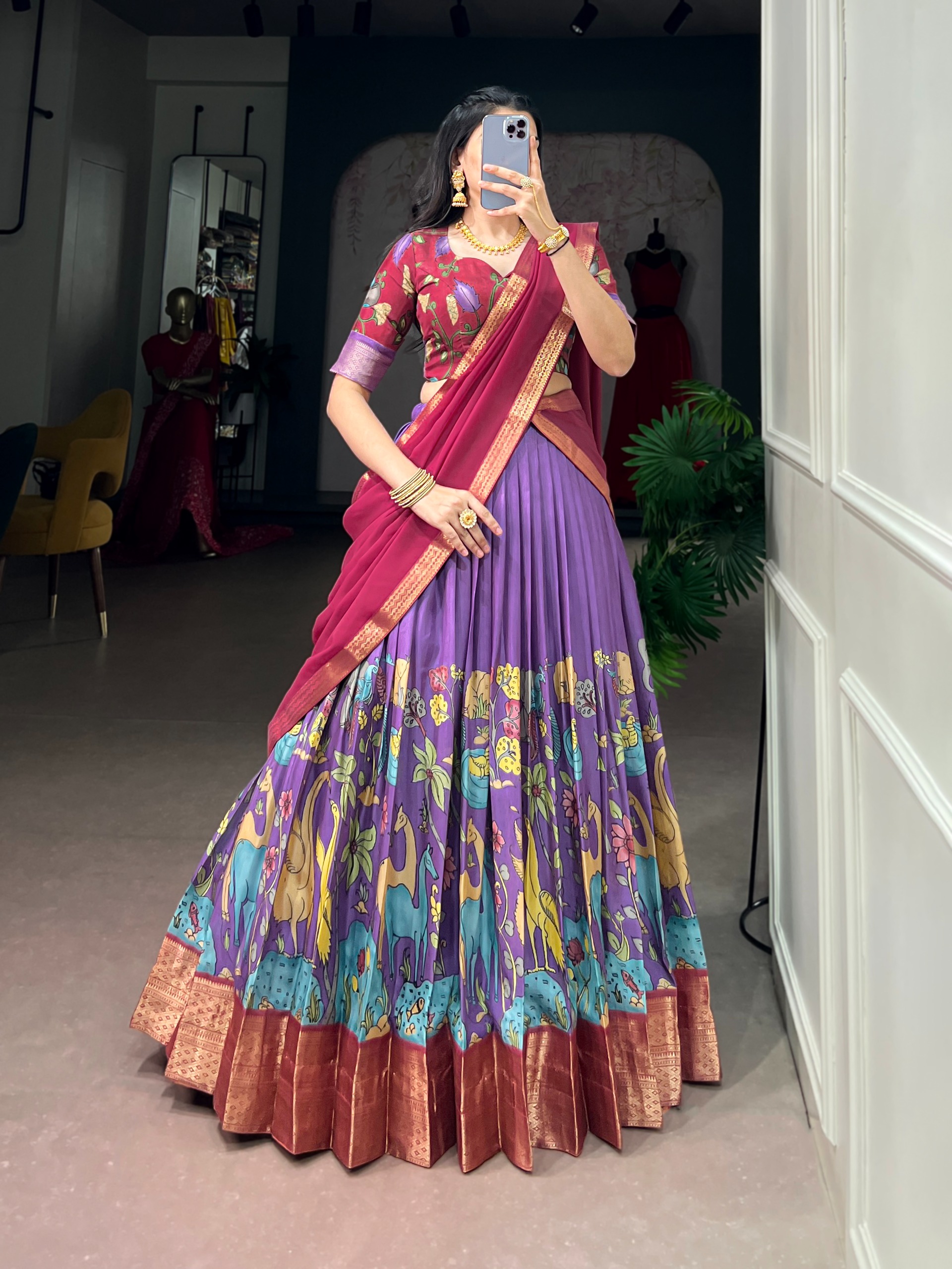 Lehanga Collection_Kalamkari